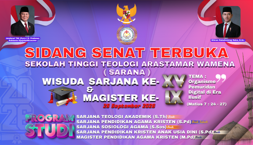 STT Arastamar Wamena Wisuda 87 Lulusan Sarjana dan Magister, Kemenag Dorong Langkah Menuju Institut Agama Kristen